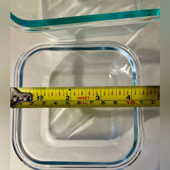 6 baking dishes (5 Pyrex) w/blue tint. - Picture 8 of 15